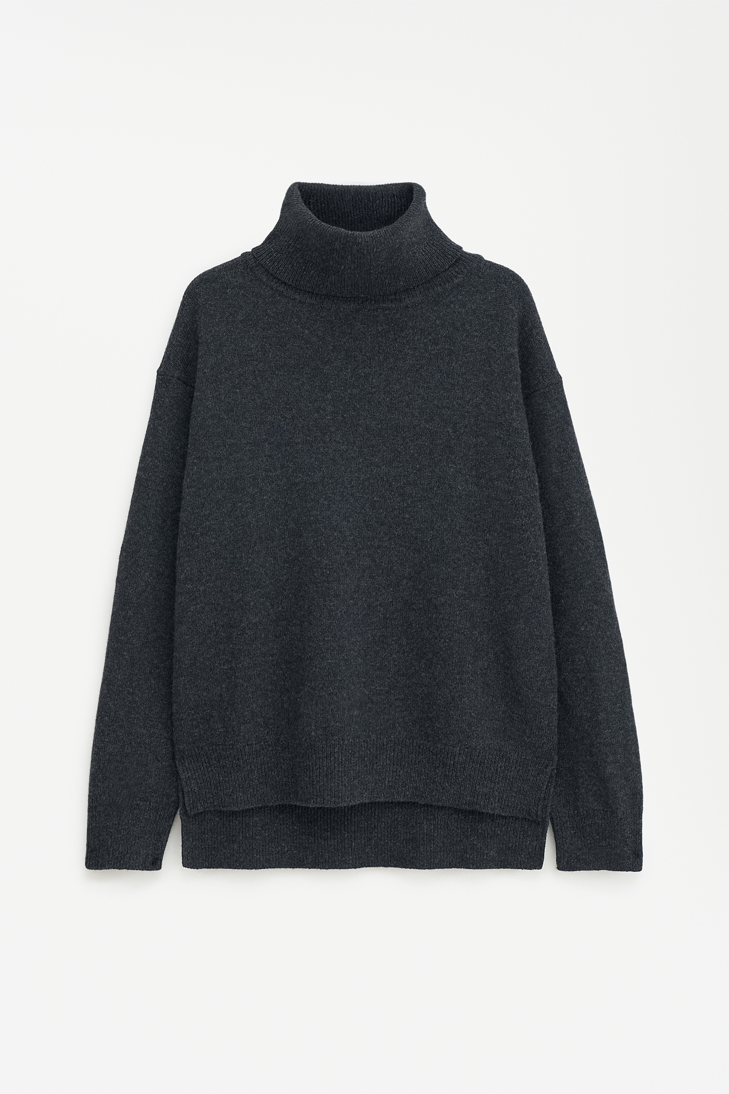 Filippa K Relaxed Turtleneck Sweater In Grey